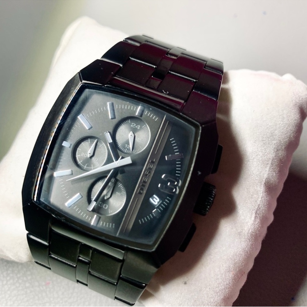 Diesel Black Stainless Steel Chronograph Analog Watch